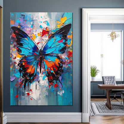 Colorburst Butterflies Canvas Wall Art