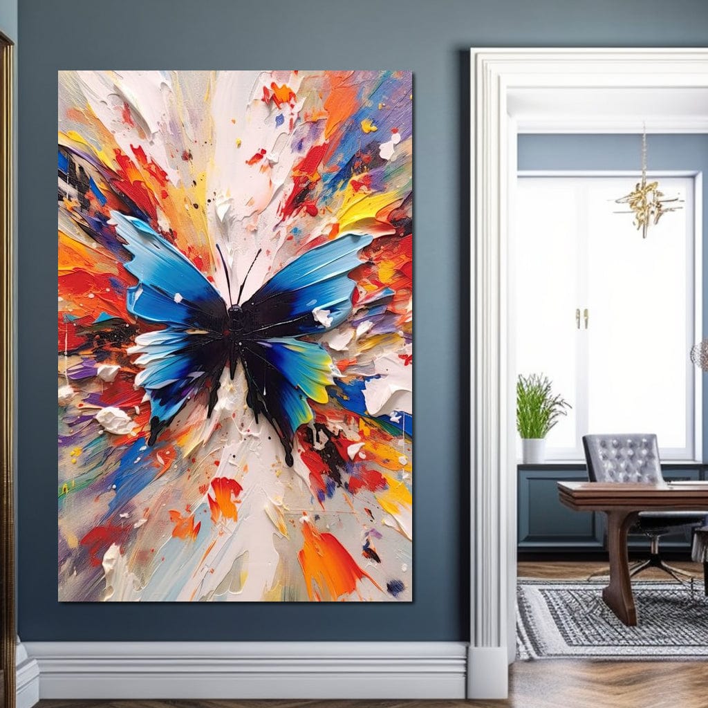 Chromatic Butterfly Euphoria Canvas Wall Art