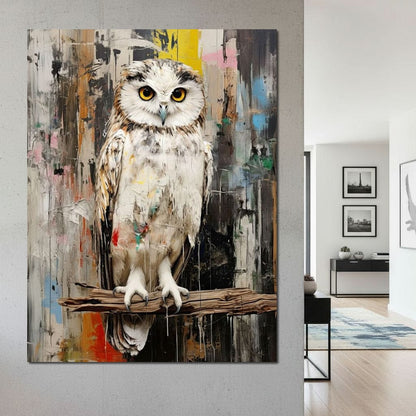 Owls Mystic Gaze Canvas Wall Art
