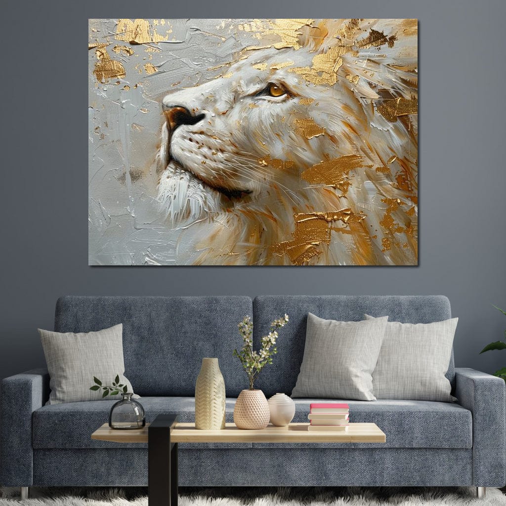 Golden Sovereign Stare Canvas Wall Art