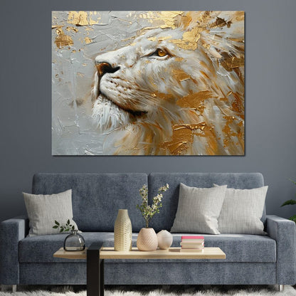 Golden Sovereign Stare Canvas Wall Art