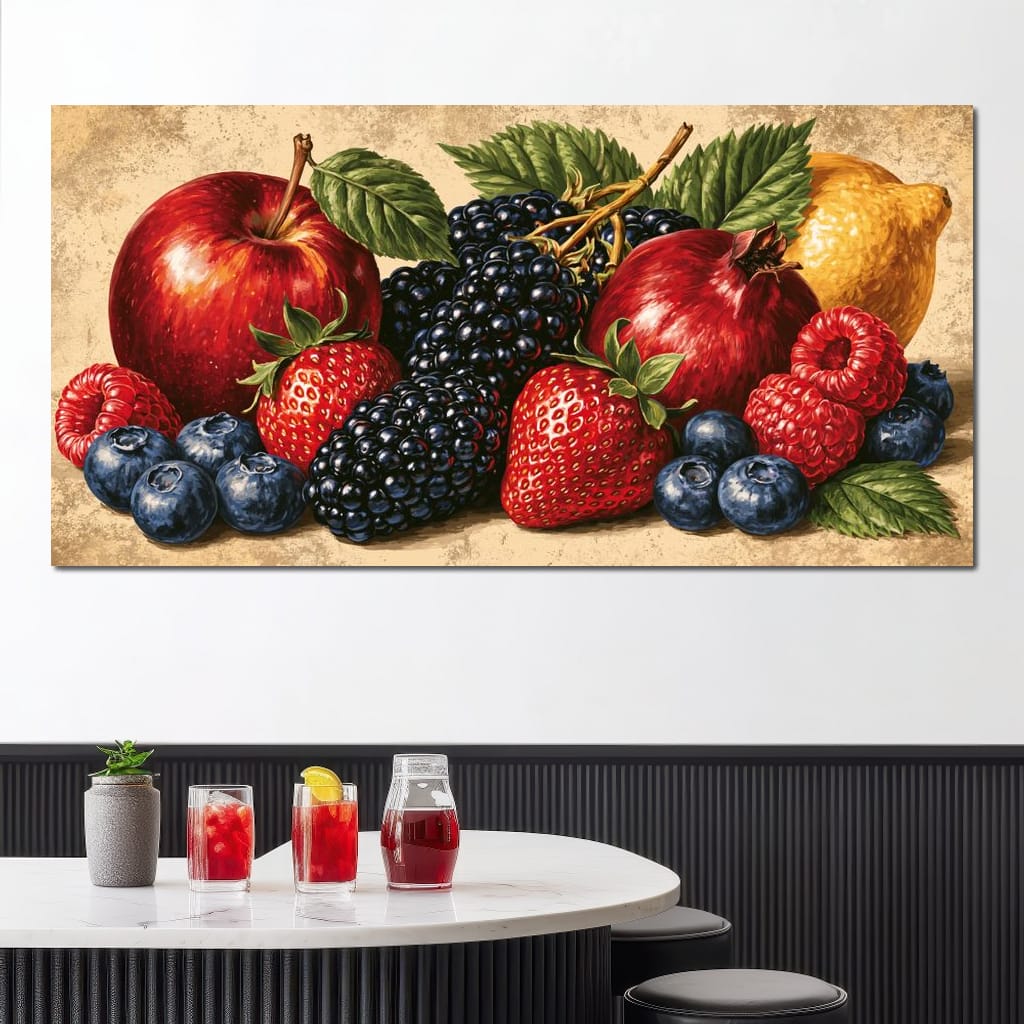 Harvest Bounty from the Orchard Floor Canvas Wall Art