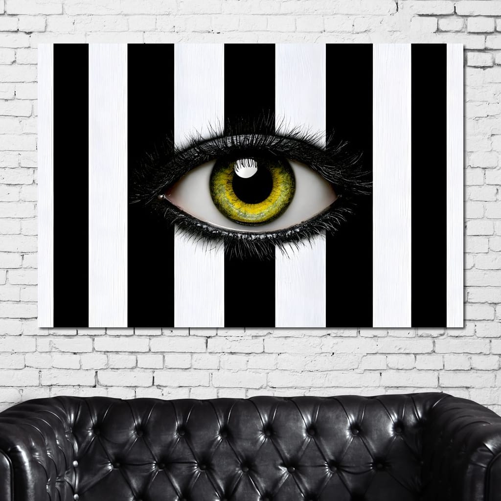 Fragments Of A Singular Watchful Sight Canvas Wall Art