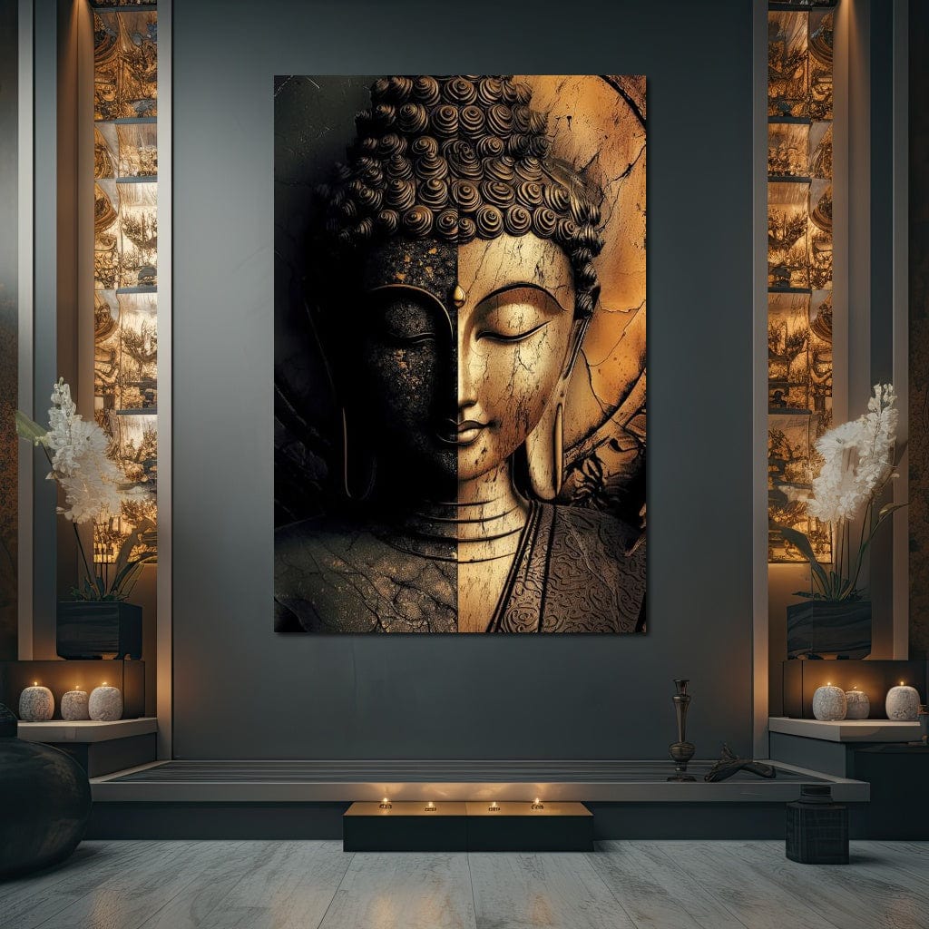 Harmony of Light and Shadow Canvas Wall Art