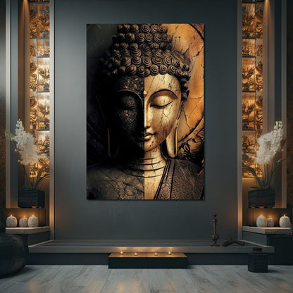 Harmony of Light and Shadow Canvas Wall Art