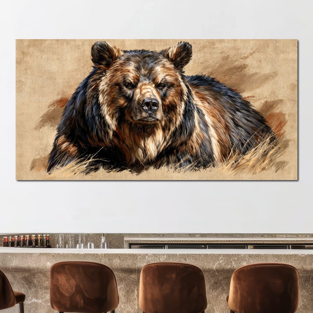 Guardian of the Wild Highlands Canvas Wall Art