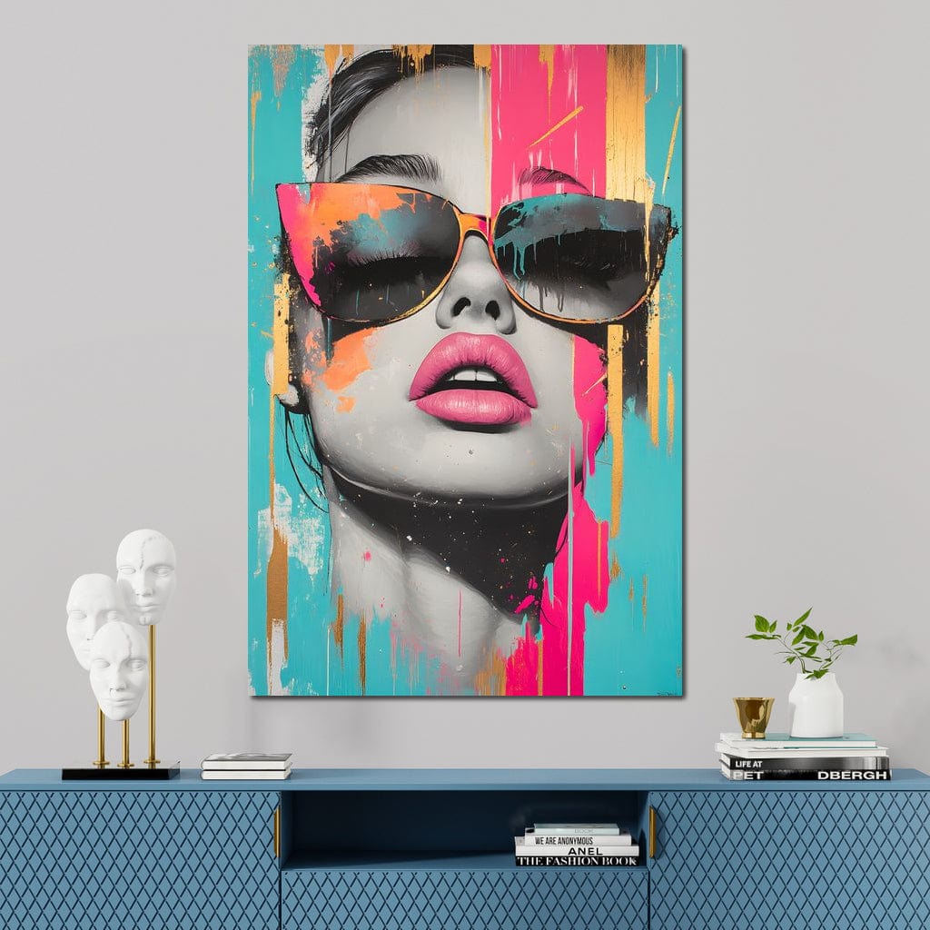 Electric Elegance Unveiled Canvas Wall Art