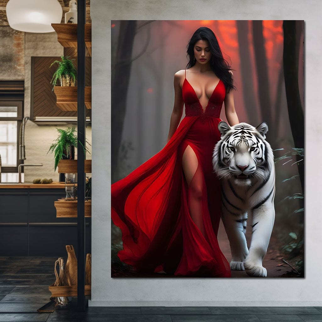 Female Portrait 198 Canvas Wall Art