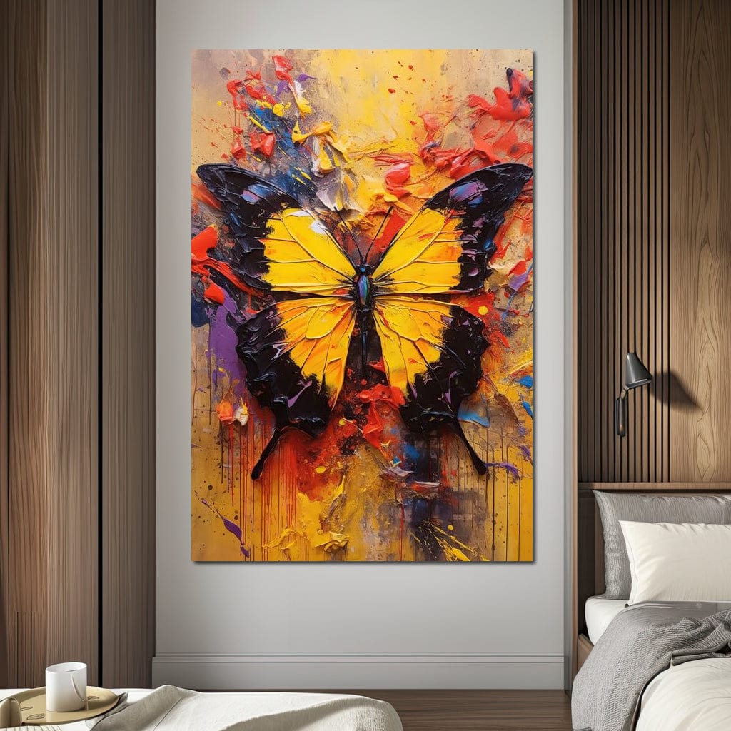 Colorburst Moths Canvas Wall Art