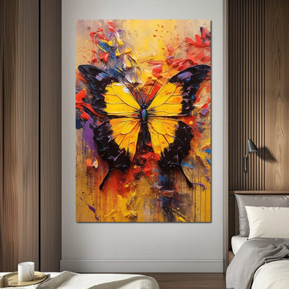 Colorburst Moths Canvas Wall Art
