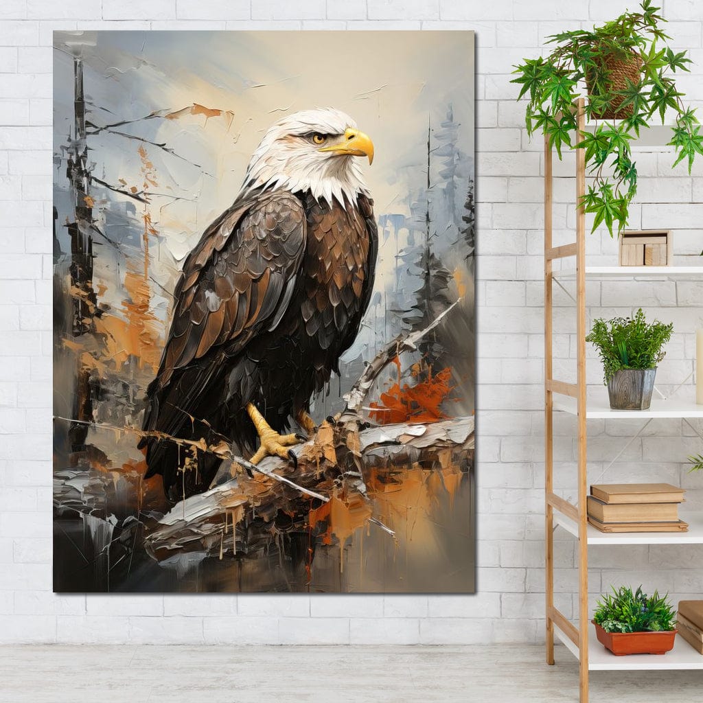 Majestic Eagle Outlook Canvas Wall Art