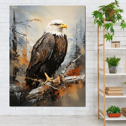 Majestic Eagle Outlook Canvas Wall Art