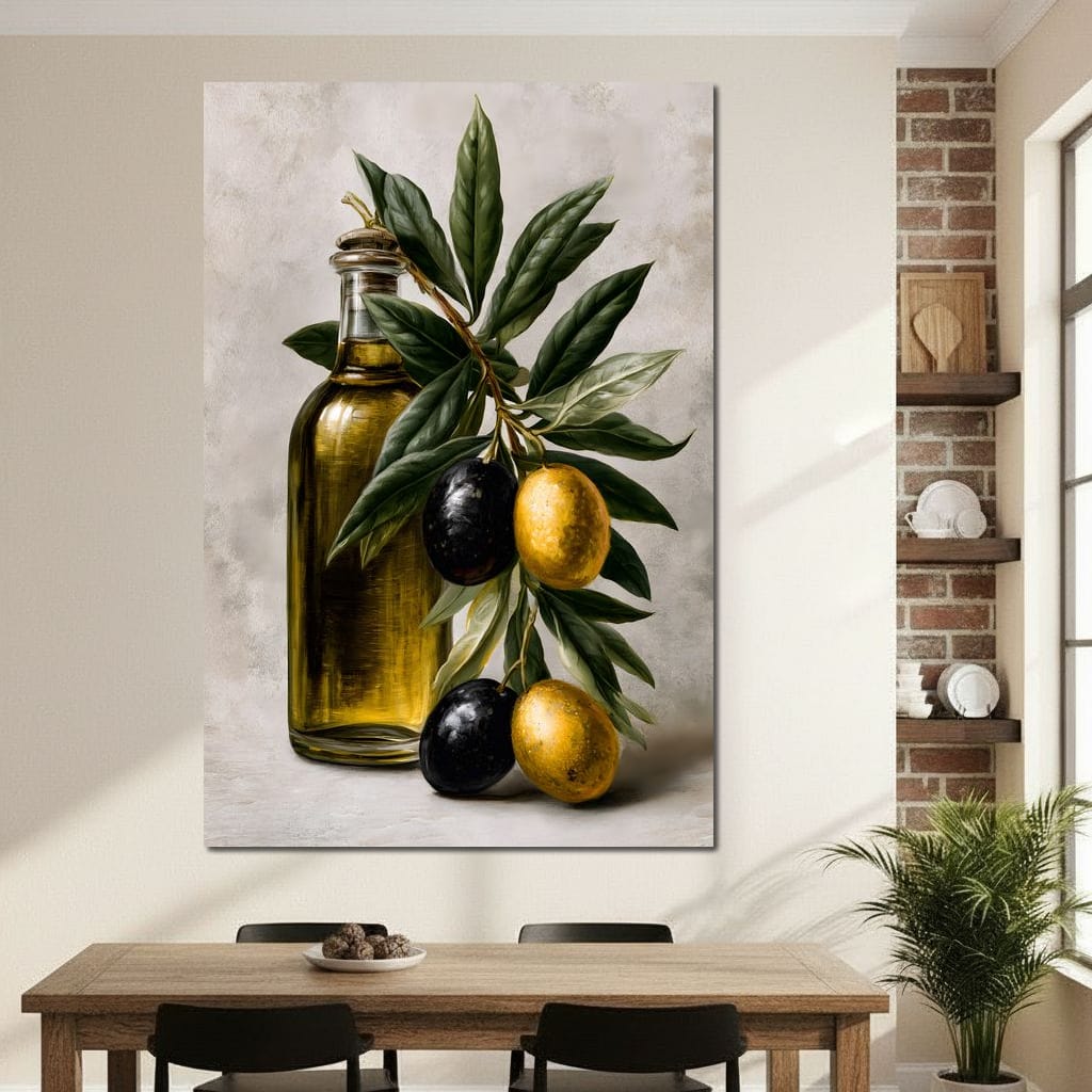 Harvest From The Mediterranean Grove Canvas Wall Art
