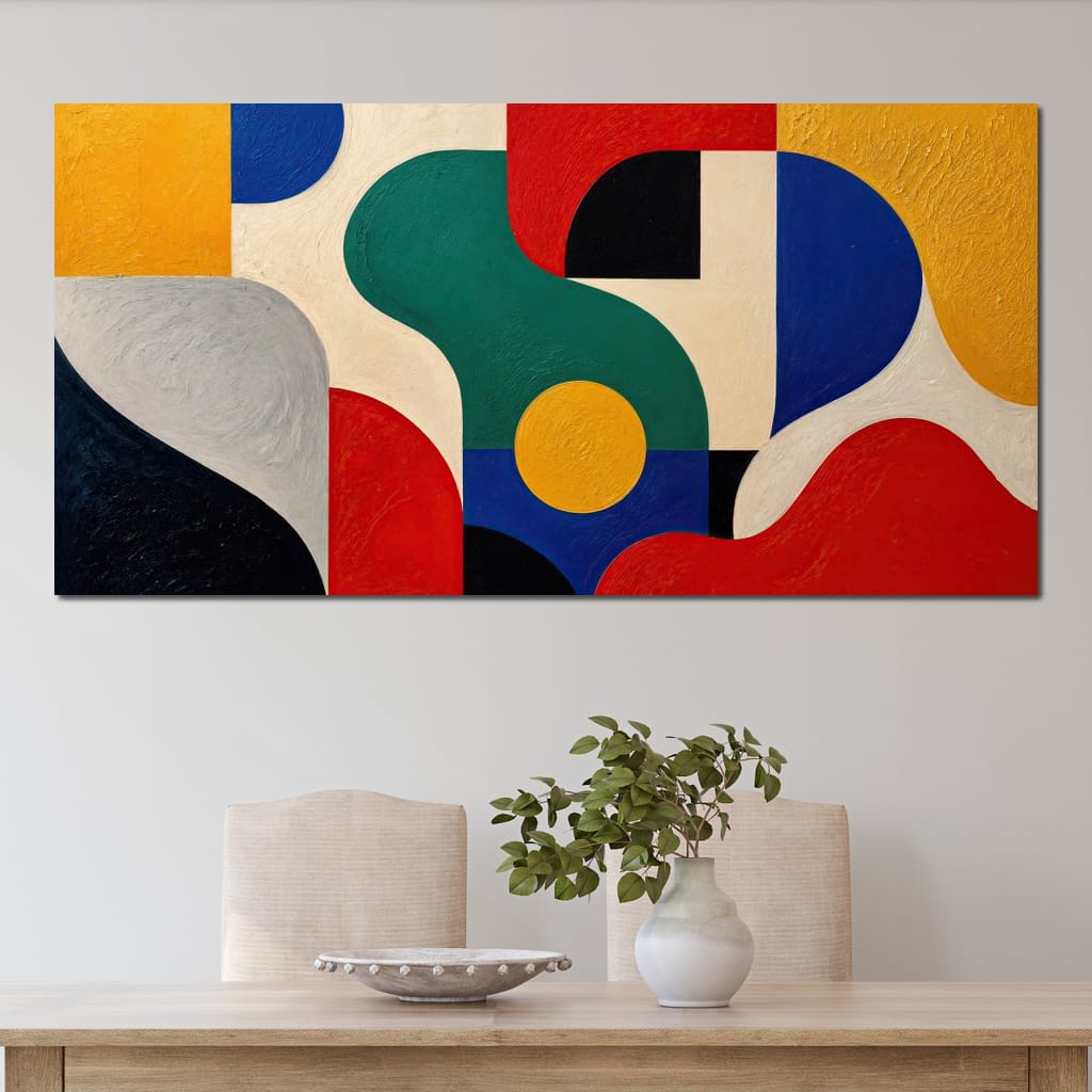 Primary Feelings Canvas Wall Art