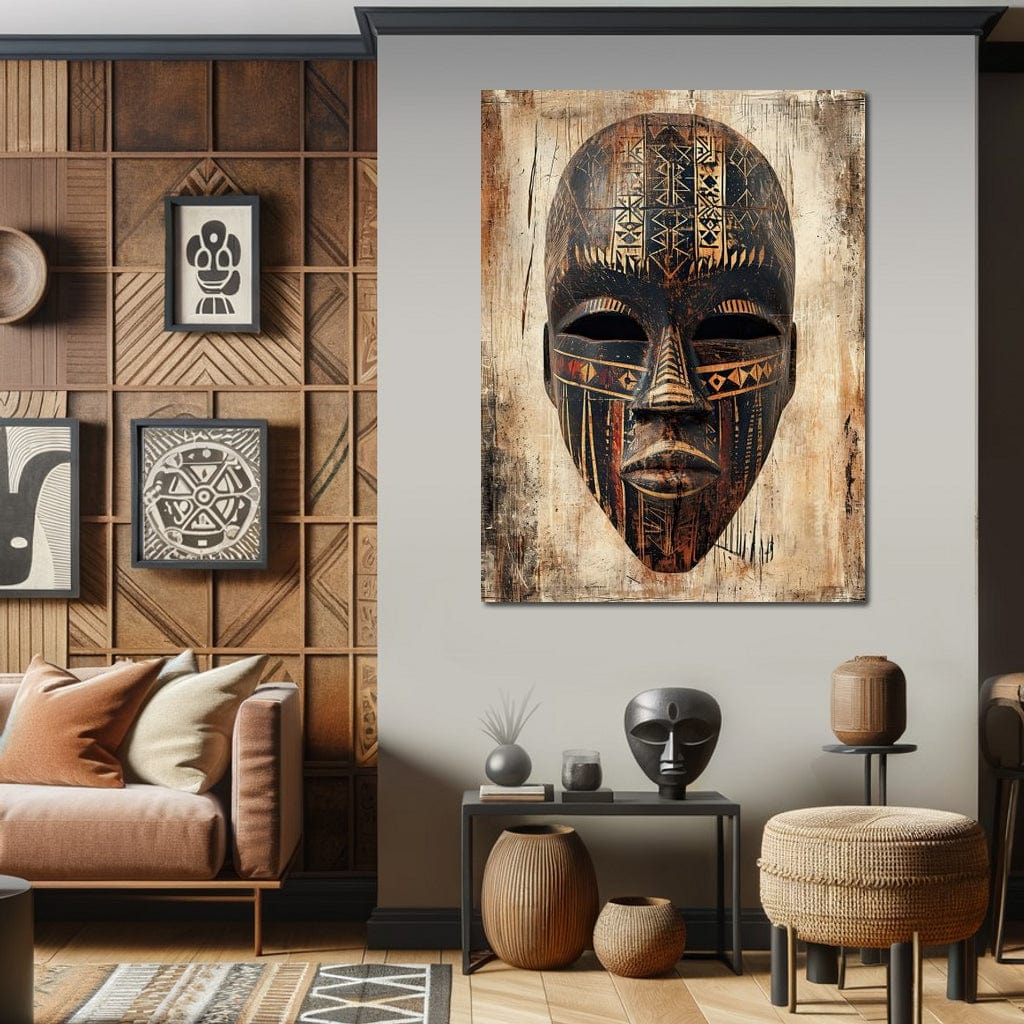 Tribal Echoes of Ancestry Canvas Wall Art