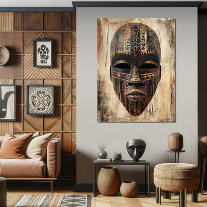 Tribal Echoes of Ancestry Canvas Wall Art