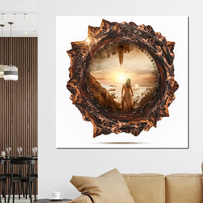 Surreal Time Canvas Wall Art
