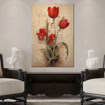 Tulips Resilience Dance Canvas Wall Art