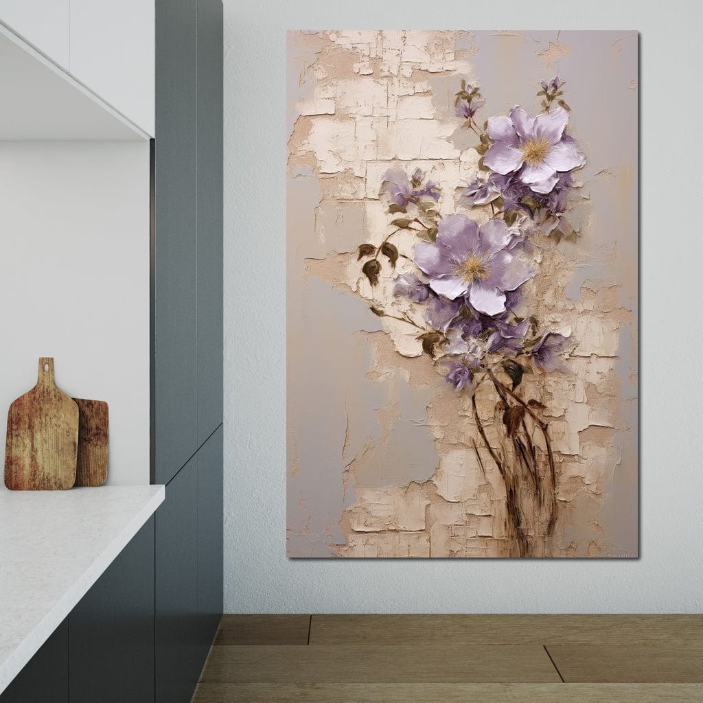 Blossoms Amidst Ruins Canvas Wall Art