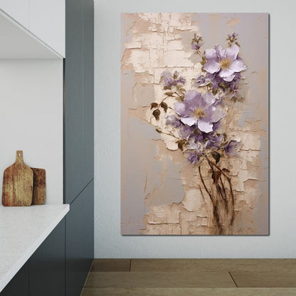 Blossoms Amidst Ruins Canvas Wall Art