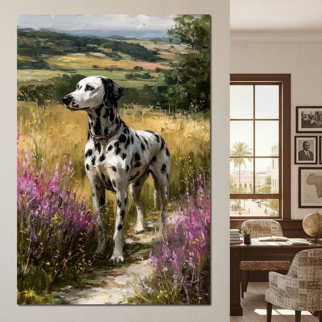 Dalmatian Meadow Pathway Canvas Wall Art