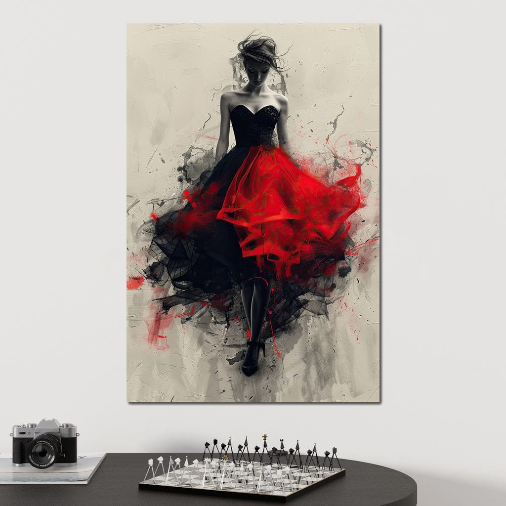 Flame of the Midnight Dance Canvas Wall Art