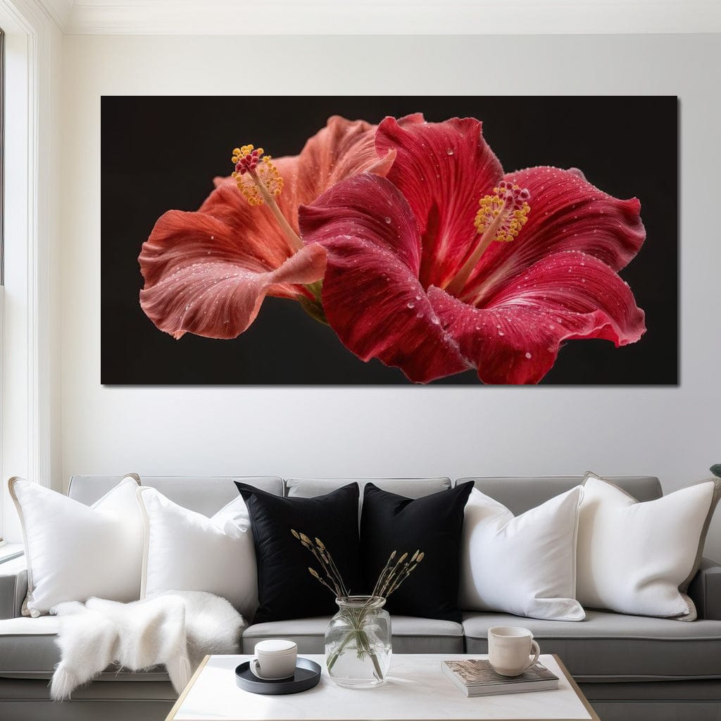Morning Kiss of Paradise Canvas Wall Art