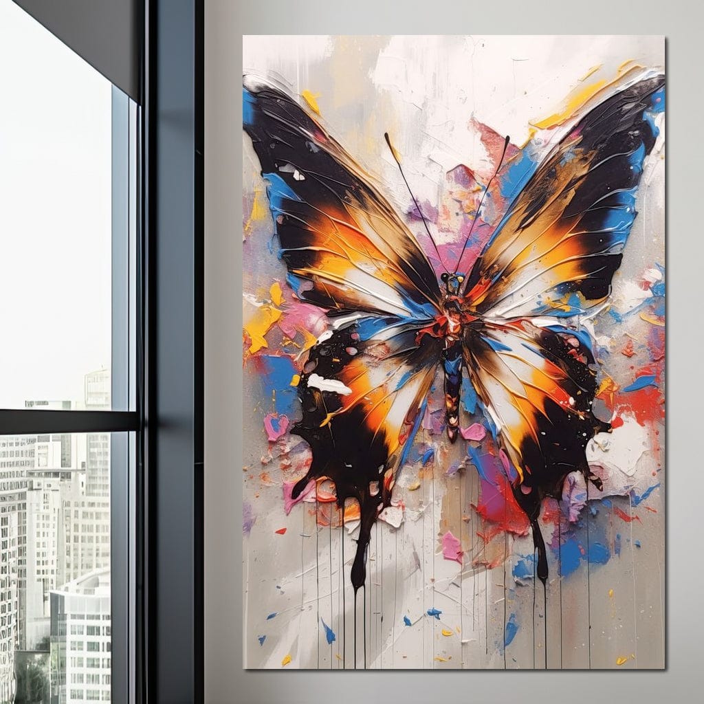 Psychedelic Lepidoptera Canvas Wall Art