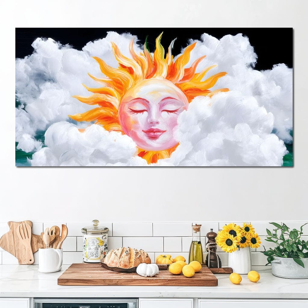 Radiant Dreams of Celestial Day Canvas Wall Art