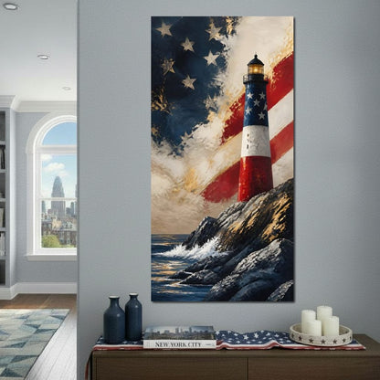Beacon of the coastal spirit Canvas Wall Art