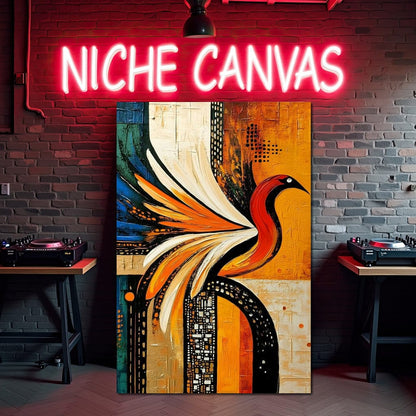 Vivid Phoenix Harmony Flight Canvas Wall Art