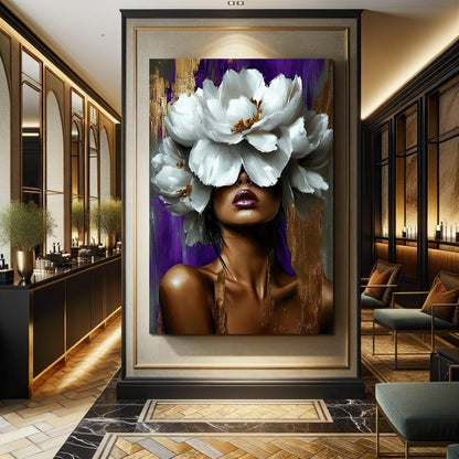 Radiant Blossom Essence Canvas Wall Art