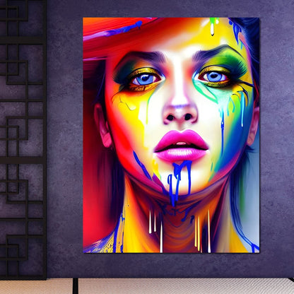Messy Beauty 003 Canvas Wall Art