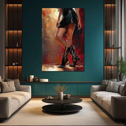 Alluring Legs Elegance Canvas Wall Art