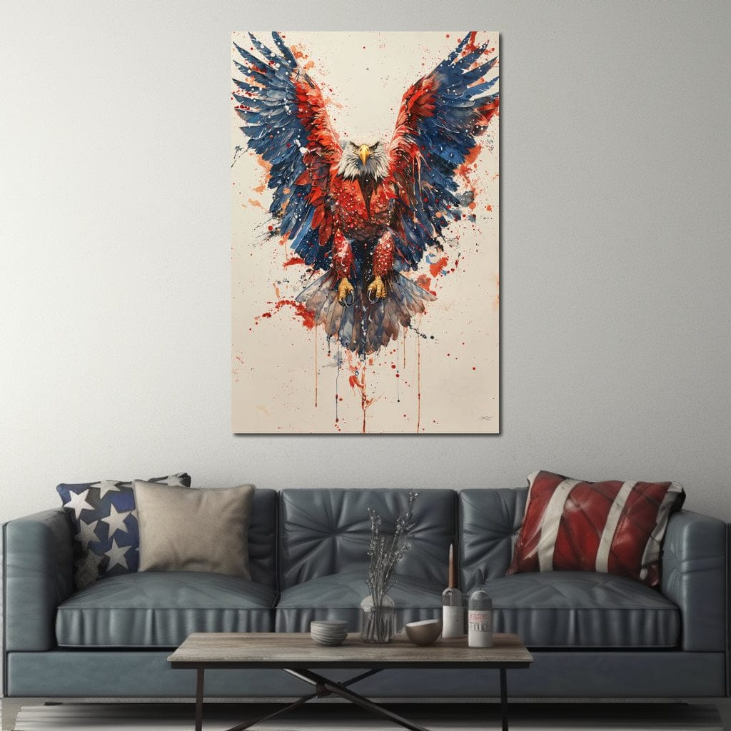 Majestic Flight: The Spirit of America Canvas Wall Art