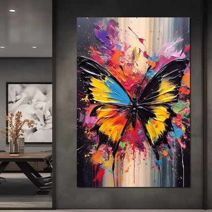 Technicolor Lepidoptera Canvas Wall Art