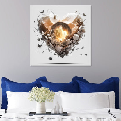 Heart Canvas Wall Art