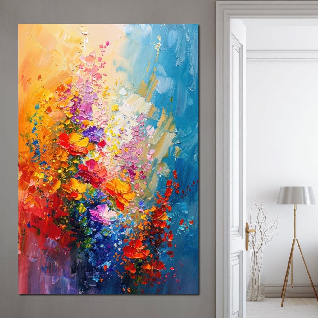 Impasto Bloom Canvas Wall Art