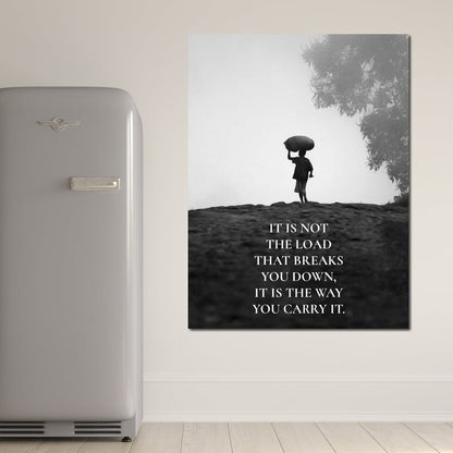 Carry The Load Wisely Canvas Wall Art