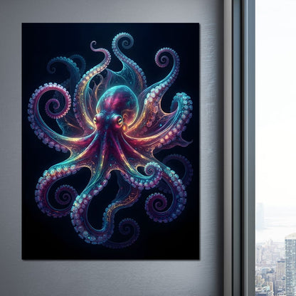 Radiant Rhythms of the Deep Sea Canvas Wall Art