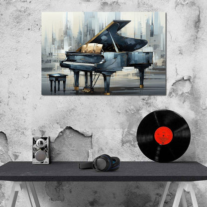 The Grand Piano Canvas Wall Art