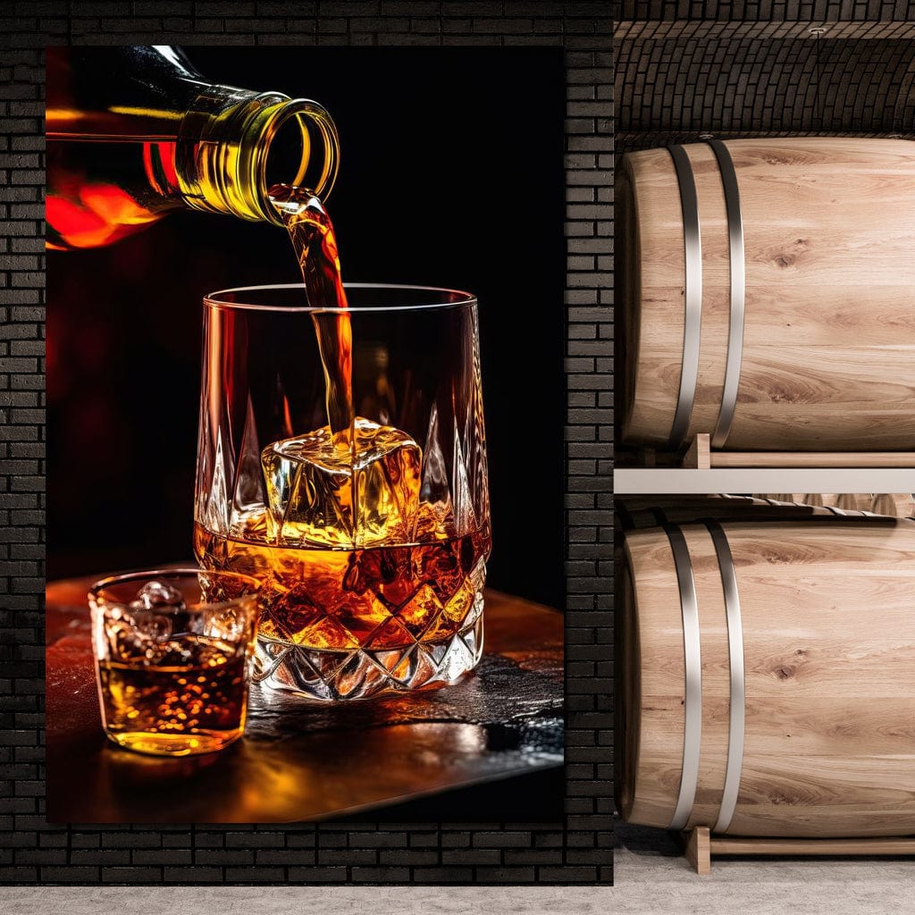 Whiskey's Prismatic Elegance Canvas Wall Art