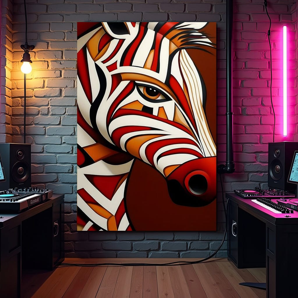 Stripes of the Savanna Melody Canvas Wall Art
