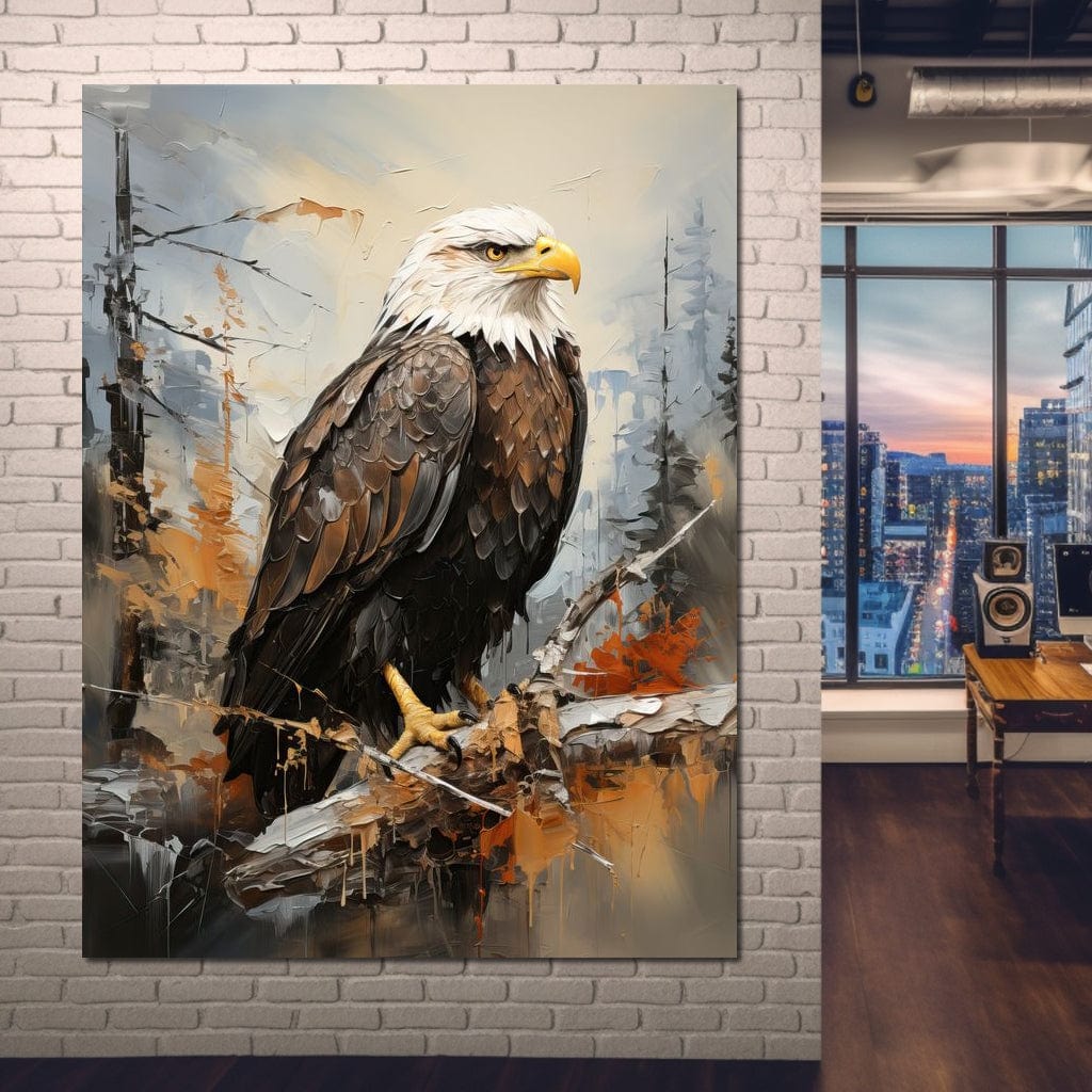 Majestic Eagle Outlook Canvas Wall Art