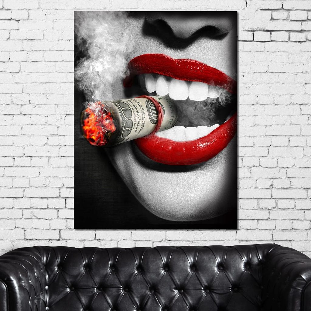 Money To Burn Canvas Wall Art