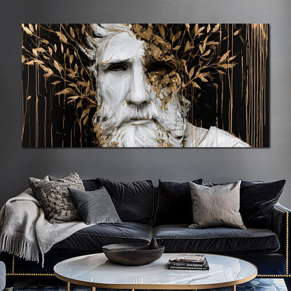 Gilded Echoes of Antiquity Canvas Wall Art