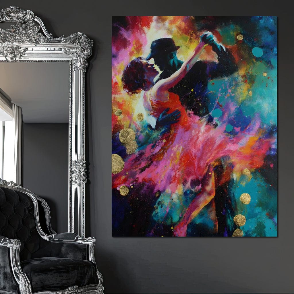 Midnight Tango Color Storm Canvas Wall Art