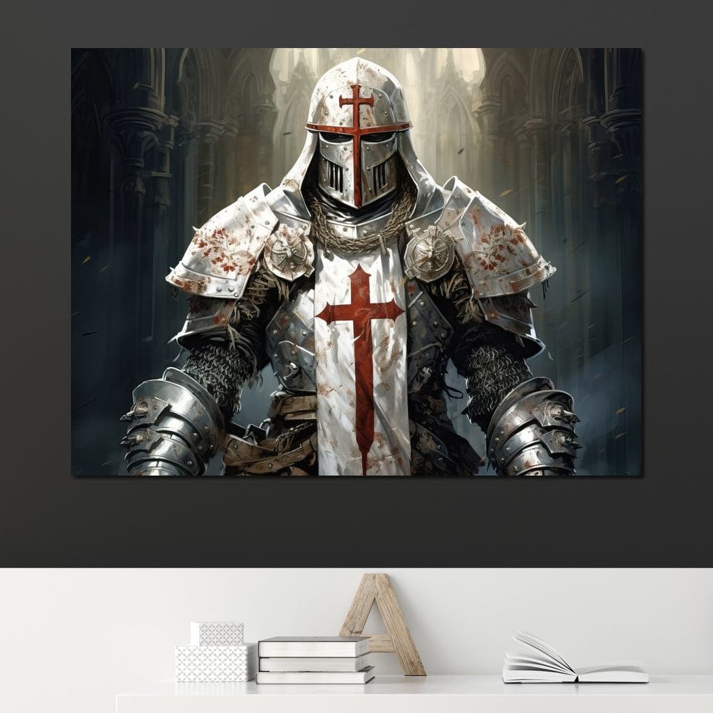 Knight of Sacred Hammer Canvas Wall Art