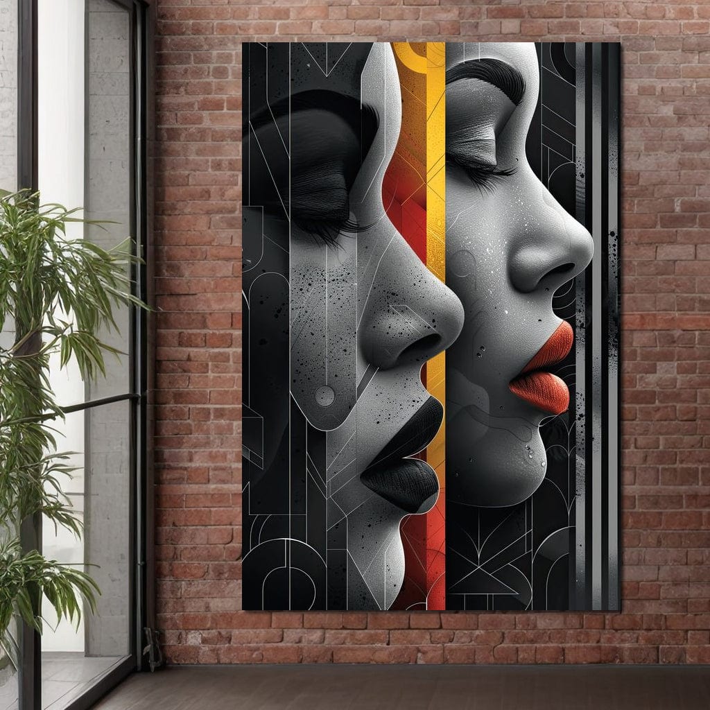 Silhouette Secrets Unveiled Canvas Wall Art