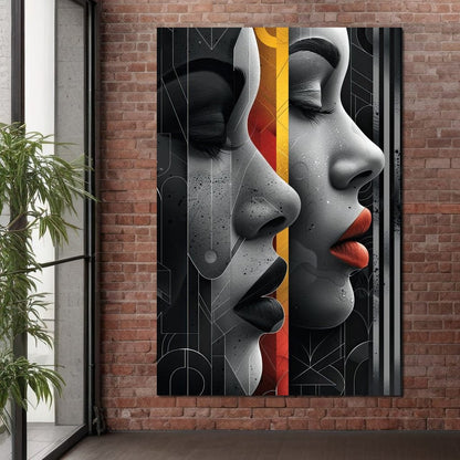 Silhouette Secrets Unveiled Canvas Wall Art